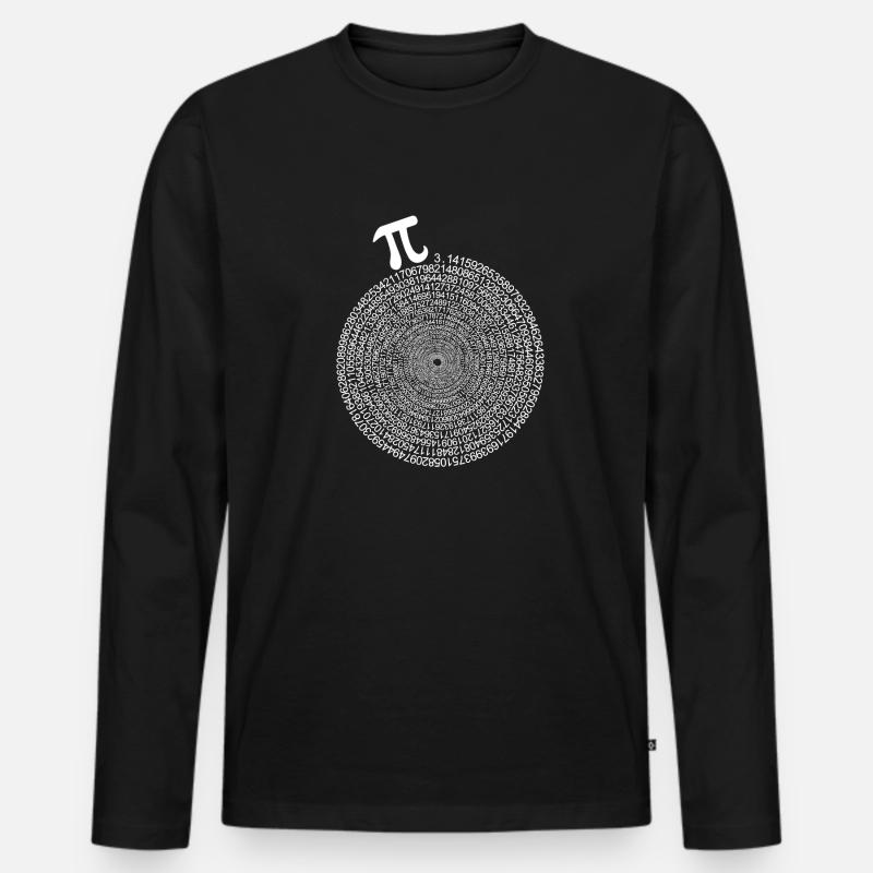 Pi Day Infinity Pi Day - Männer Premium Bio Langarmshirt - Schwarz
