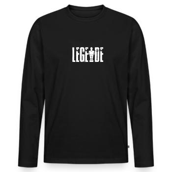 Legende Tischfußball Tischkicker Foosball - Männer Premium Bio Langarmshirt - Schwarz - Vorne - Nico (187cm)