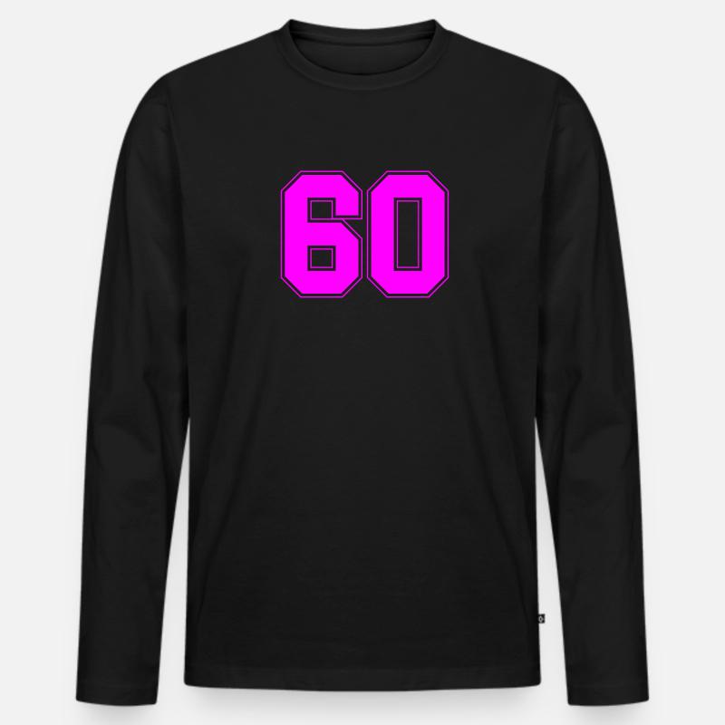 zestig - Männer Premium Bio Langarmshirt - Schwarz