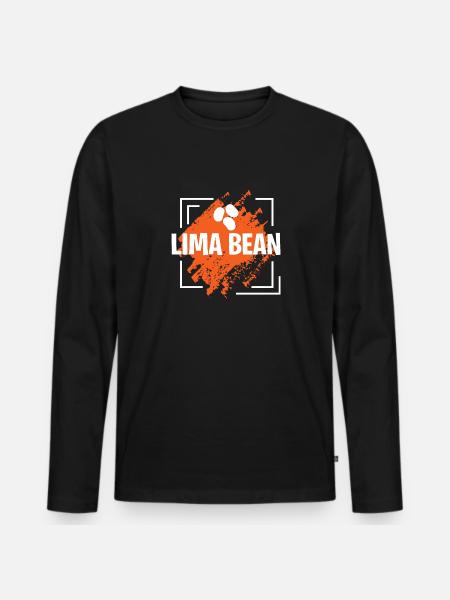 Lima Bean fantastic Design - Männer Premium Bio Langarmshirt - Schwarz