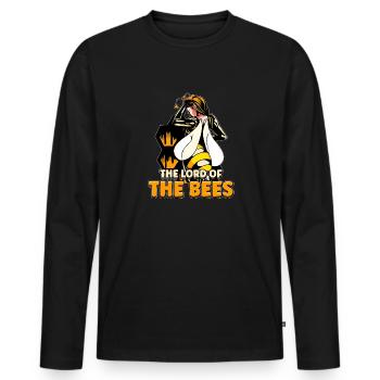 Lord of bees Beekeepers Bee whisper Bee - Men's Premium Organic Long Sleeve Shirt - black - Front - Nico (187cm)