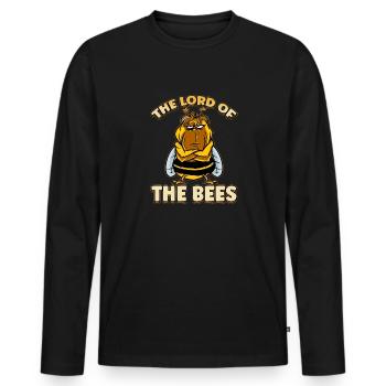 Lord of bees Beekeepers Bee whisper Bee - Men's Premium Organic Long Sleeve Shirt - black - Front - Nico (187cm)