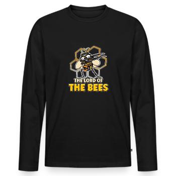 Lord of bees Beekeepers Bee whisper Bee - Men's Premium Organic Long Sleeve Shirt - black - Front - Nico (187cm)