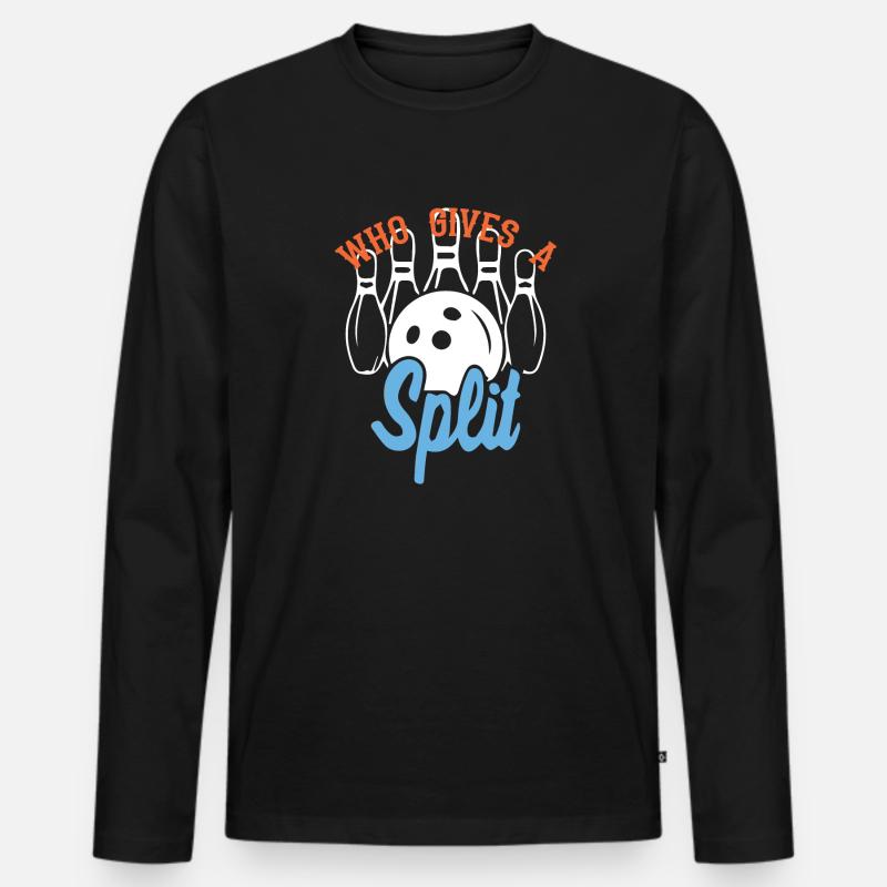 Geteilte Entscheidung - Männer Premium Bio Langarmshirt - Schwarz