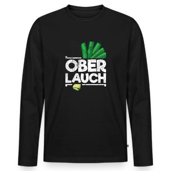 Lauch Kostüm Bodybuilding Satire Gym Jga - Männer Premium Bio Langarmshirt - Schwarz - Vorne - Nico (187cm)