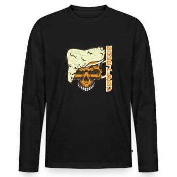 Bière artisanale - T-shirt manches longues Premium bio Homme - noir - Devant - Nico (187cm)