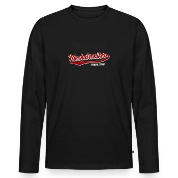 Mechatroniker KFZ Premium Edition Vintage Motiv - Männer Premium Bio Langarmshirt - Schwarz - Vorne - Nico (187cm)