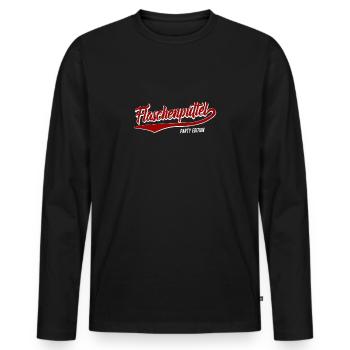 Flaschenputtel Party Edition Party Sauf Spruch - Männer Premium Bio Langarmshirt - Schwarz - Vorne - Nico (187cm)