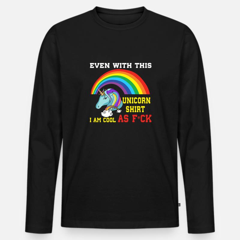 Lustiger Sarkastischer - Männer Premium Bio Langarmshirt - Schwarz