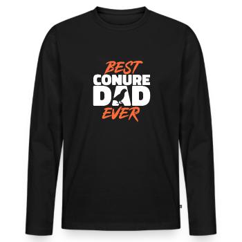 Molinasittich Perroquet Oiseau Perruche du Soleil - T-shirt manches longues Premium bio Homme - noir - Devant - Nico (187cm)