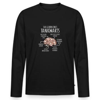 Tankwart Anatomie - Männer Premium Bio Langarmshirt - Schwarz - Vorne - Nico (187cm)