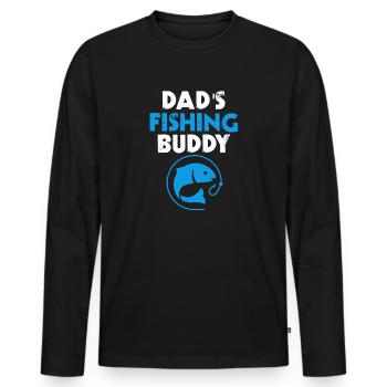 Fathers Fishing Buddy Father And Son Fishing Trip - Men's Premium Organic Long Sleeve Shirt - black - Front - Nico (187cm)
