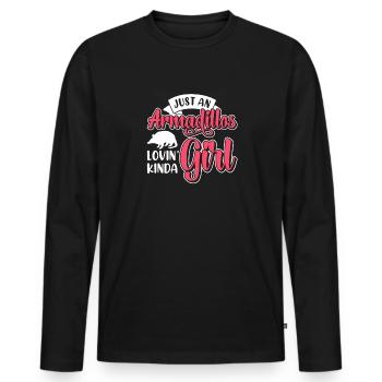Cadeau de tatou Dicton drôle - T-shirt manches longues Premium bio Homme - noir - Devant - Nico (187cm)