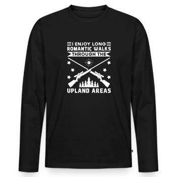 Coyote Jäger - Männer Premium Bio Langarmshirt - Schwarz - Vorne - Nico (187cm)