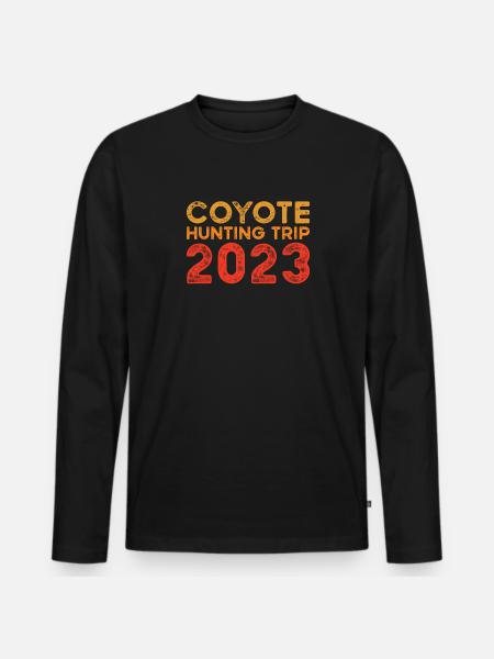 Coyote Hunters - Men's Premium Organic Long Sleeve Shirt - black