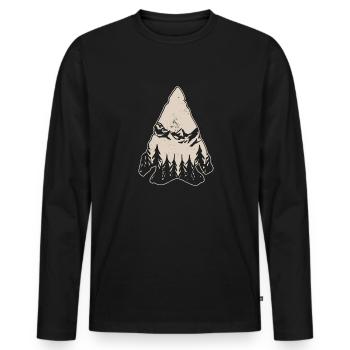 Arrowhead Hunting Arrowhead Collector - Men's Premium Organic Long Sleeve Shirt - black - Front - Nico (187cm)