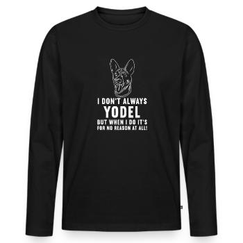 Basenji Hund Geschenk - Männer Premium Bio Langarmshirt - Schwarz - Vorne - Nico (187cm)