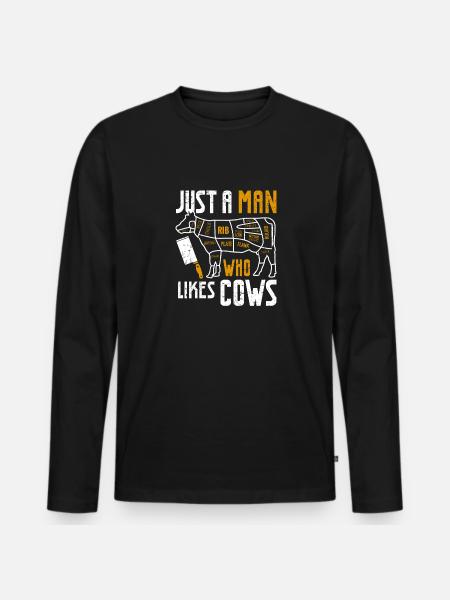 Butcher Butcher Butcher Butcher's Gift - Men's Premium Organic Long Sleeve Shirt - black