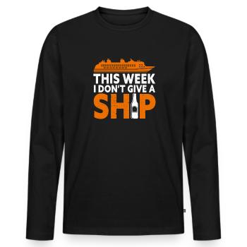 Kreuzfahrt Kreuzfahrtschiff Urlaub Meer - Männer Premium Bio Langarmshirt - Schwarz - Vorne - Nico (187cm)