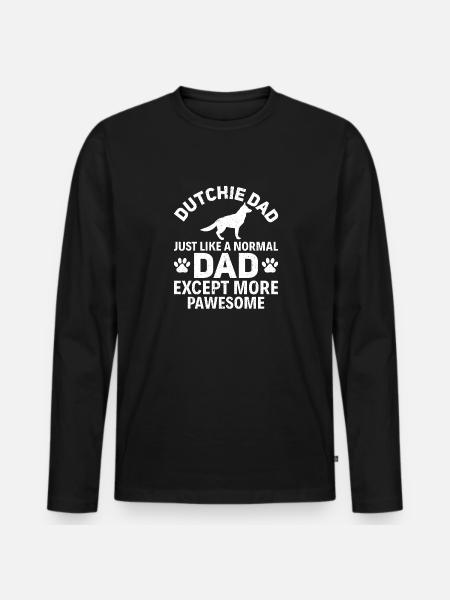 Holländischer Schäferhund Dutch Shepherd - Men's Premium Organic Long Sleeve Shirt - black