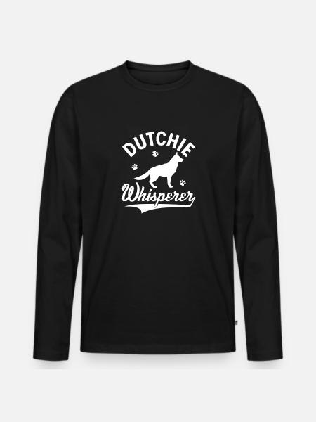 Holländischer Schäferhund Dutch Shepherd - Men's Premium Organic Long Sleeve Shirt - black