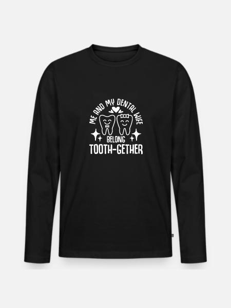 Dentallabor Techniker Zahntechniker - Männer Premium Bio Langarmshirt - Schwarz