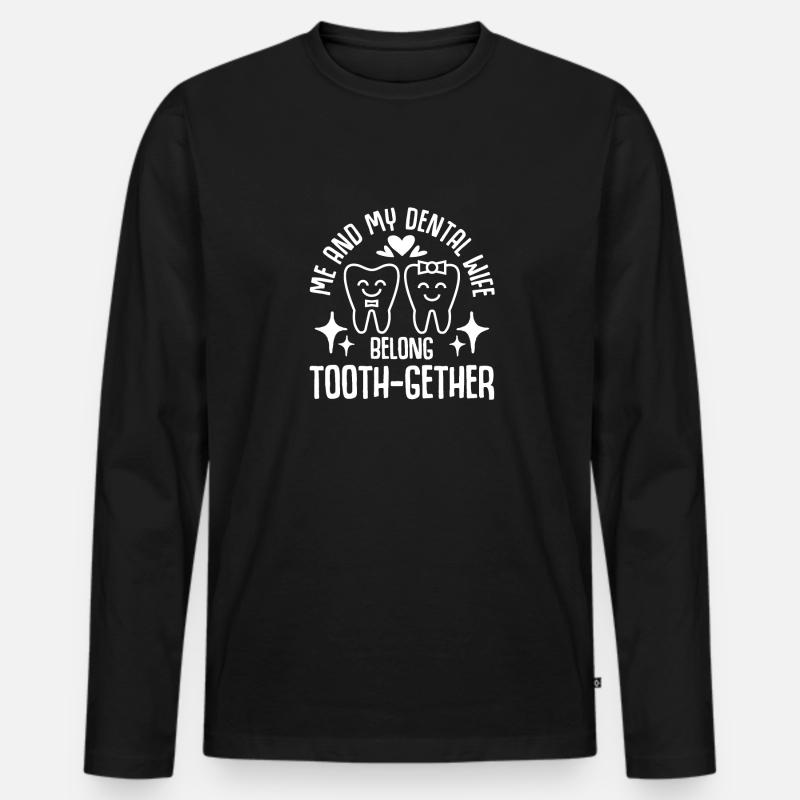 Dentallabor Techniker Zahntechniker - Männer Premium Bio Langarmshirt - Schwarz