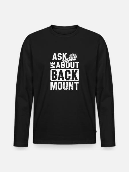 BJJ Brazilian Jiu-Jitsu - Men's Premium Organic Long Sleeve Shirt - black