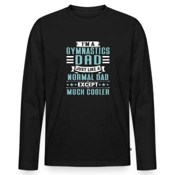 Akrobat Turner Gymnastik Turnen Tumbling - Männer Premium Bio Langarmshirt - Schwarz - Vorne - Nico (187cm)