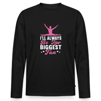 Akrobat Turner Gymnastik Turnen Tumbling - Männer Premium Bio Langarmshirt - Schwarz - Vorne - Nico (187cm)
