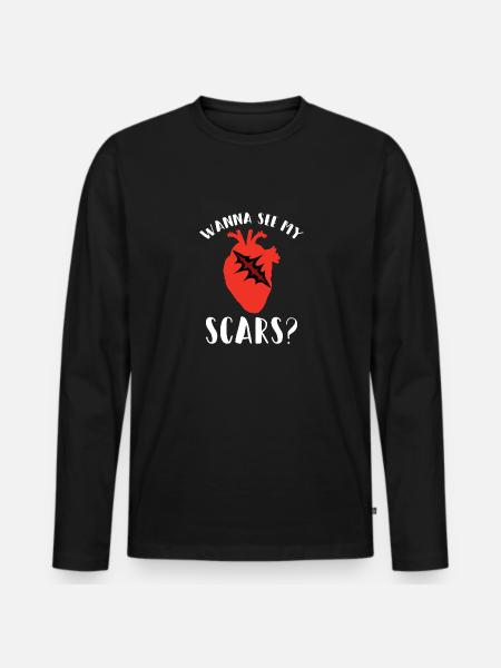 Open-heart surgery - Men's Premium Organic Long Sleeve Shirt - black