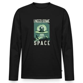 Anxiety Depression Mental Health - Men's Premium Organic Long Sleeve Shirt - black - Front - Nico (187cm)