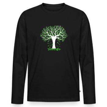 Anxiety Depression Mental Health - Men's Premium Organic Long Sleeve Shirt - black - Front - Nico (187cm)