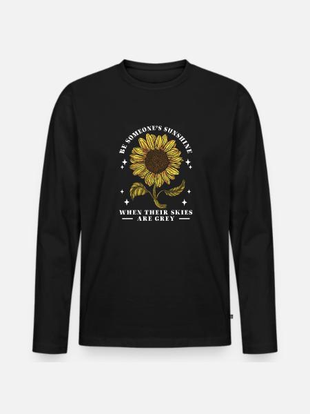Anxiety Depression Mental Health - Men's Premium Organic Long Sleeve Shirt - black