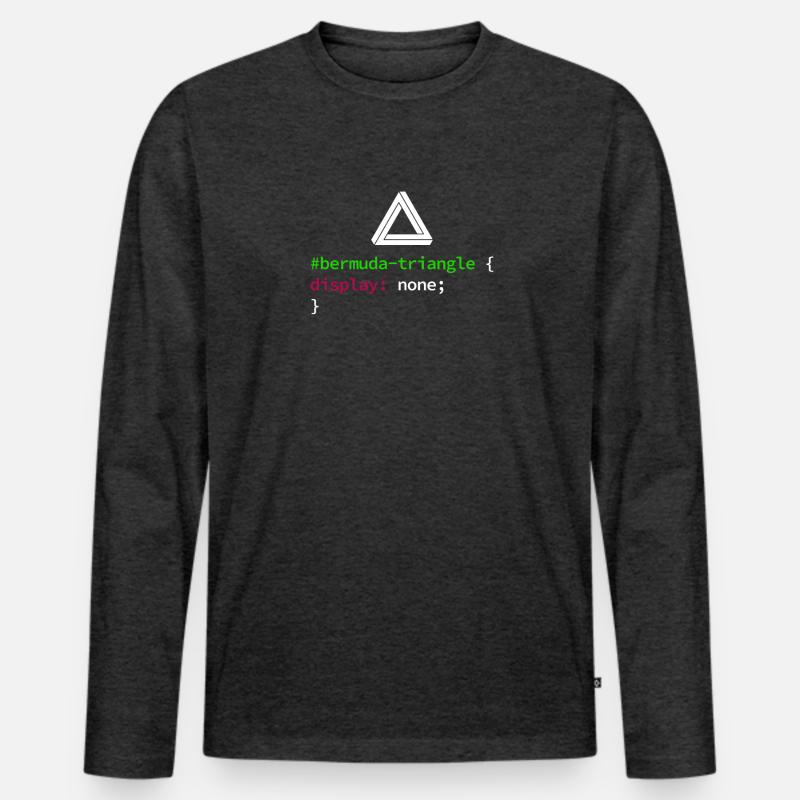 Code de codage des développeurs de programmeurs Web et CSS T-shirt manches longues Premium bio Homme