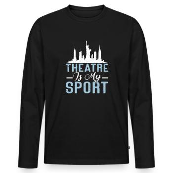 Actrice Drame Broadway Musical Theater - T-shirt manches longues Premium bio Homme - noir - Devant - Nico (187cm)