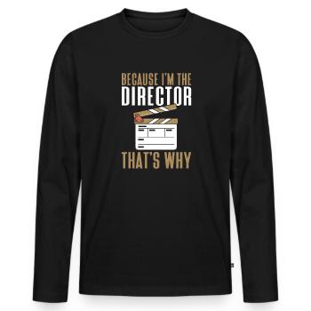 Actrice, Drame, Broadway, Comédie musicale - T-shirt manches longues Premium bio Homme - noir - Devant - Nico (187cm)
