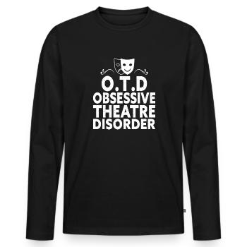 Actrice, Drame, Broadway, Comédie musicale - T-shirt manches longues Premium bio Homme - noir - Devant - Nico (187cm)