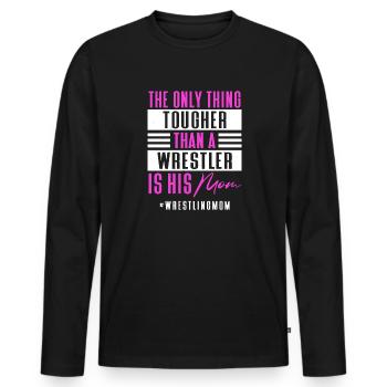 Lutte Lutte Cadeau de lutteur lutteur - T-shirt manches longues Premium bio Homme - noir - Devant - Nico (187cm)
