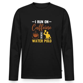 Water Polo Wasserball - Men's Premium Organic Long Sleeve Shirt - black - Front - Nico (187cm)
