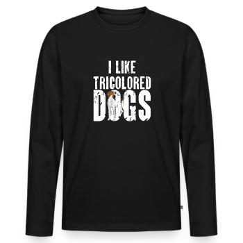 Treeing Walker Coonhound - Männer Premium Bio Langarmshirt - Schwarz - Vorne - Nico (187cm)