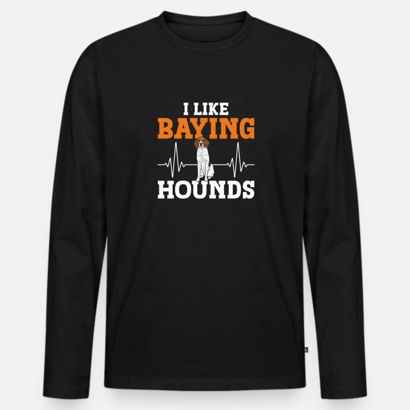 Treeing Walker Coonhound - Männer Premium Bio Langarmshirt - Schwarz