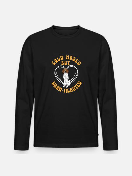 Treeing Walker Coonhound - Men's Premium Organic Long Sleeve Shirt - black