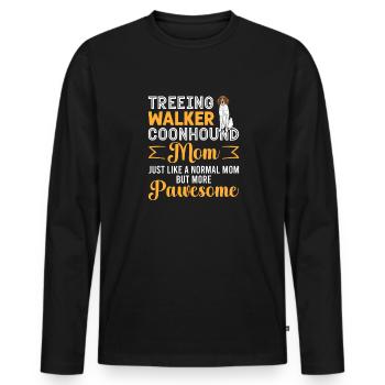 Treeing Walker Coonhound - Männer Premium Bio Langarmshirt - Schwarz - Vorne - Nico (187cm)