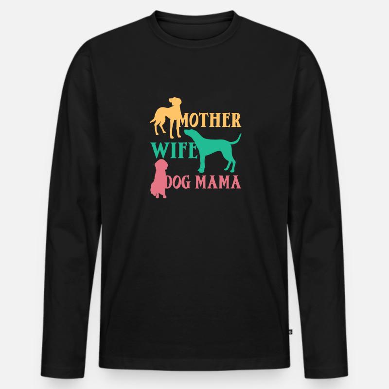 Treeing Walker Coonhound - Männer Premium Bio Langarmshirt - Schwarz