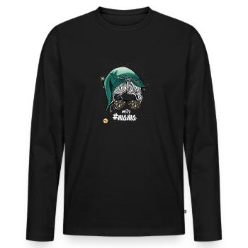 Merry Christmas Mother beautiful gifts - Men's Premium Organic Long Sleeve Shirt - black - Front - Nico (187cm)