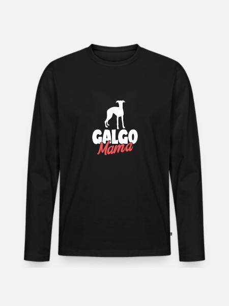 Galgo Espanol Hund Dog Hundehalter - Männer Premium Bio Langarmshirt - Schwarz