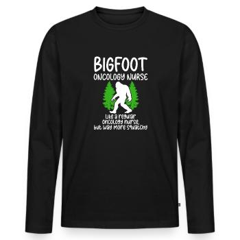 Bigfoot Party fournit une infirmière Bigfoot - T-shirt manches longues Premium bio Homme - noir - Devant - Nico (187cm)