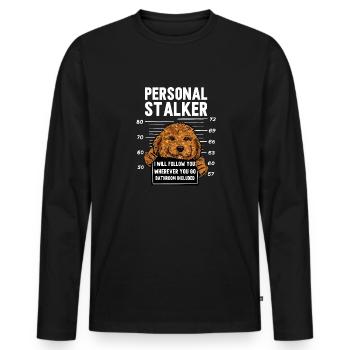 Cavapoo Cavoodle Capoodle Dog - Men's Premium Organic Long Sleeve Shirt - black - Front - Nico (187cm)