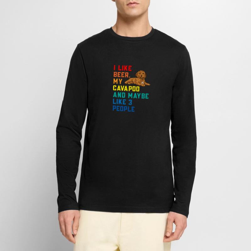 Cavapoo Cavoodle Capoodle Dog Men's Premium Organic Long Sleeve Shirt